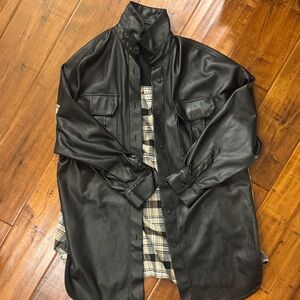 Zara Black Leather Jacket